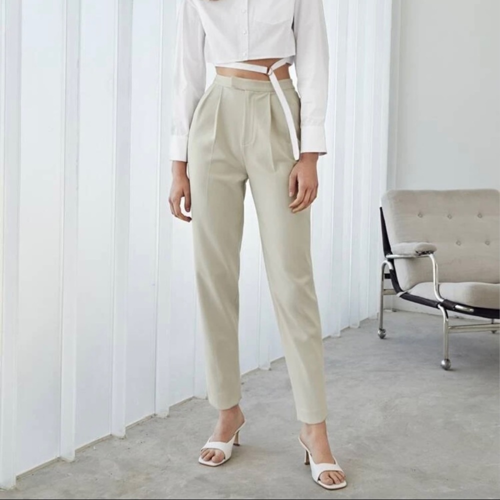 Viscose Split Tailored Pants